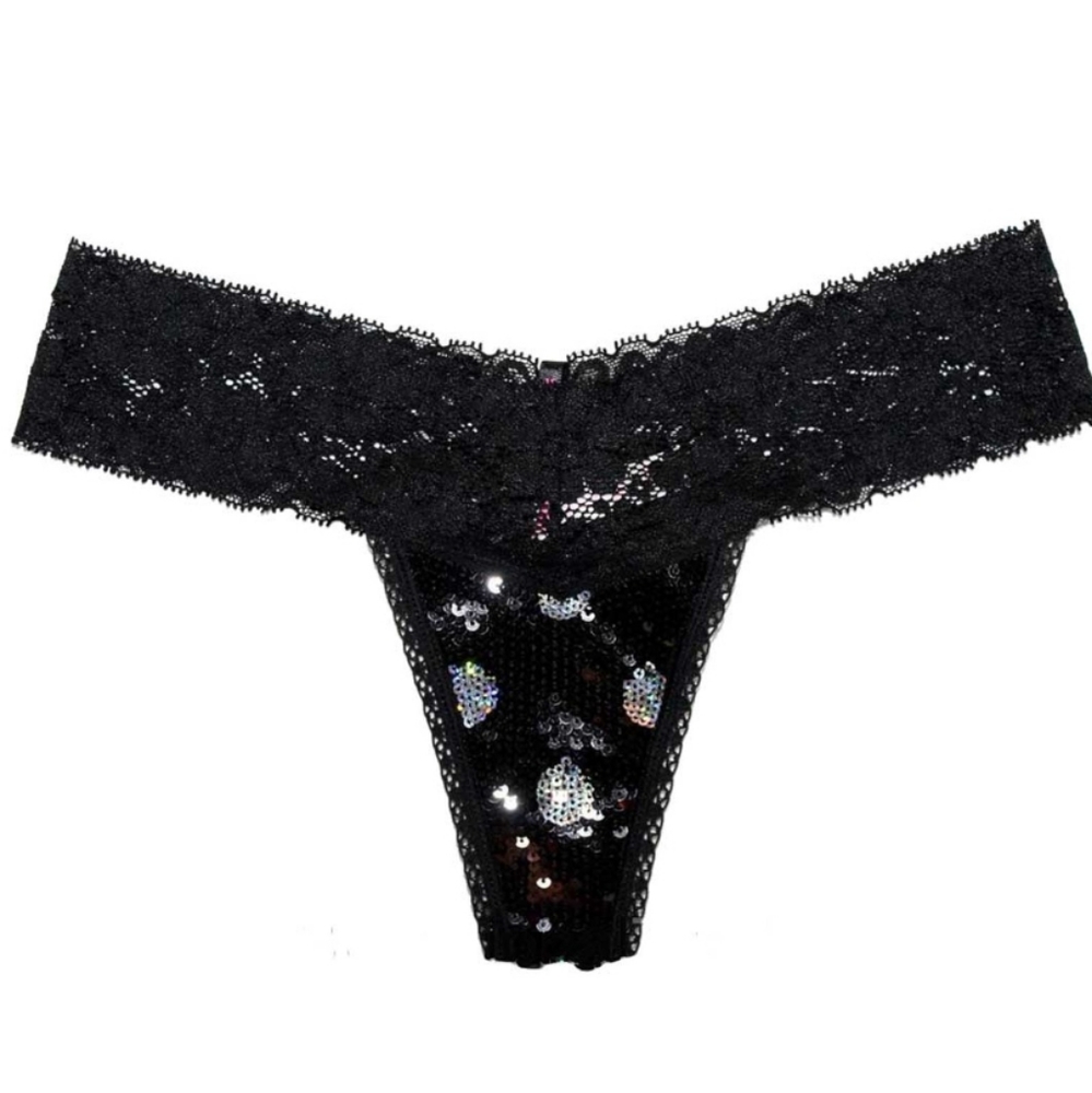 Victoria's Secret PINK Sequin Bling Thong Panty🖤